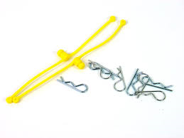 DUBRO Body Clip Retainers Yellow 2pcs - DBR2247