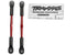 TRAXXAS 61mm Turnbuckles Complete Red Aluminium 2pcs - 2336X