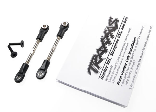 TRAXXAS 67mm Turnbuckle Camber Links w/ Rod Ends & Balls 2pcs - 2444
