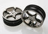 TRAXXAS Tracer 2.2in Black Chrome Wheels Front 2pcs - 2473A