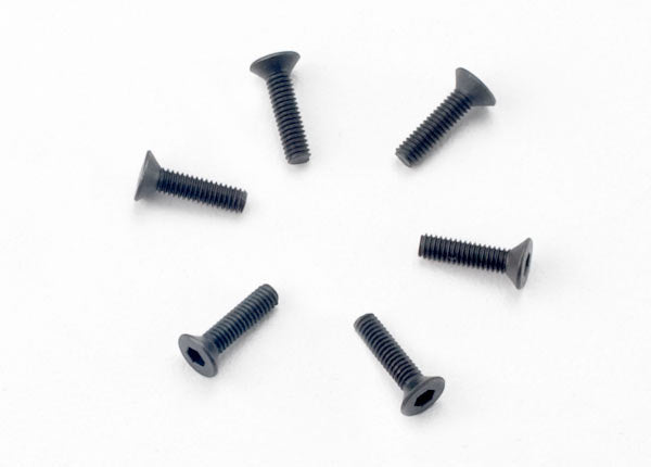 TRAXXAS 2.5x10mm Hex Drive Countersunk Screws 6pcs - 2523