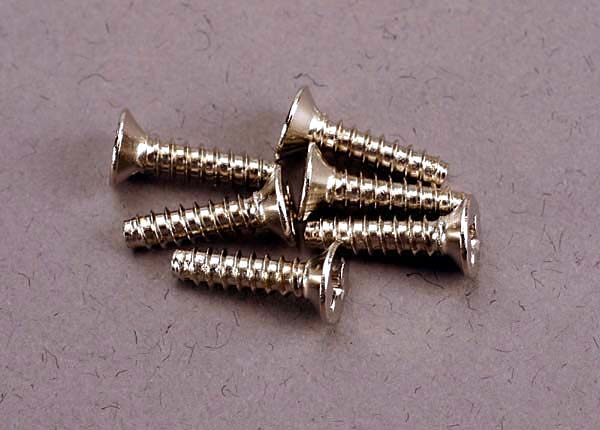 TRAXXAS 3x12mm Phillips Drive Countersunk Self Tappers 6pcs - 2648