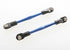 TRAXXAS 62mm Front Tie Rod Turnbuckles Blue Aluminium w/ Rod Ends & Pivot Balls 2pcs - 3139A