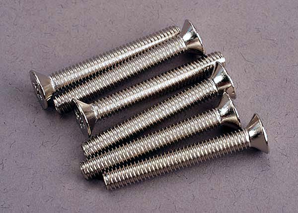 TRAXXAS 4x30mm Phillips Drive Countersunk Screws 6pcs - 3169