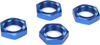 LOSI Blue Aluminium Wheel Nuts 5ive-T 4pcs - LOSB3227