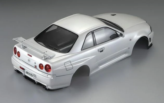 KILLERBODY Nissan Skyline R34 White Finished Bodyshell 195mmW 257mmWB - KB48644