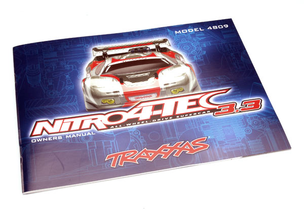 TRAXXAS Owners Manual Nitro 4-Tec 3.3 - 4899R