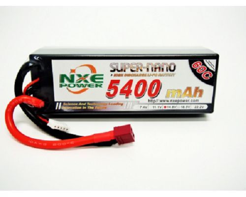 NXE 5400mah 14.8V 60C Lipo Battery Hard Case - 5400HC604SDEAN