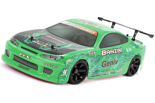 FTX BANZAI 1:10 Drift Car Green w/ Brushed Motor, Battery & Charger - FTX-5529G