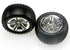 TRAXXAS Alias 2.8in Step Pin Tyres on Chrome Split Spoke Wheels Rear 2pcs - 5572R