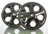 TRAXXAS All-Star 2.8in Black Chrome Wheels 12mm Hex 2pcs - 5576A