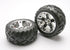 TRAXXAS Anaconda 2.8in Street Tyres on All-Star Chrome Wheels Front 2pcs - 5577R