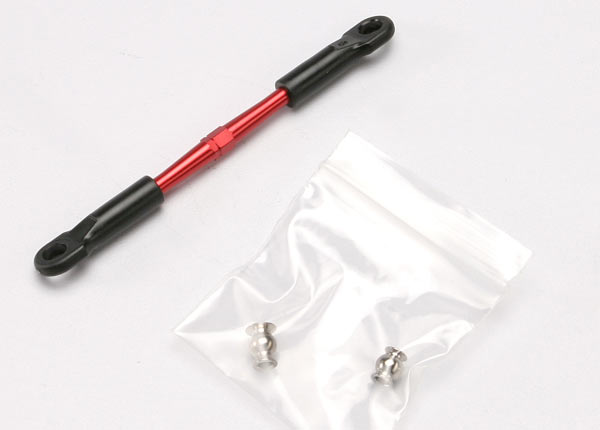 TRAXXAS 58mm Turnbuckle Camber Link Red Aluminium w/ Rod Ends & Balls 1pcs - 5594