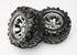 TRAXXAS Canyon AT 3.8in Tyres on Geode Chrome Wheels 2pcs - 5673