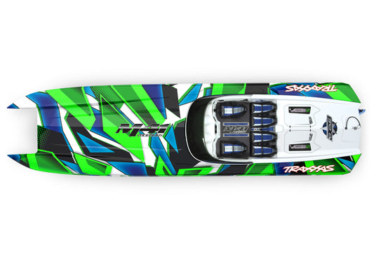 TRAXXAS DCB M41 WIDEBODY CATAMARAN Green R- 57046-4GREENR