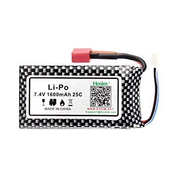 TRC 1600mah 7.4V Lipo Battery w/ Deans Plug - 9125-DJ02