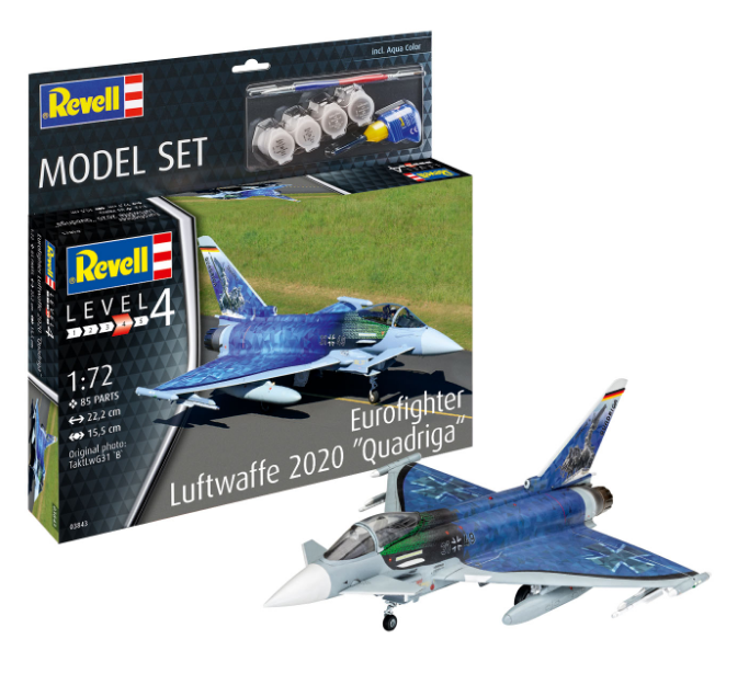 REVELL Eurofighter Luftwaffe 2020 Quadriga 1:72 - 63843