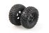 HBX Front All Terrain Tyre on Black Wheel suit Hellhound 2pcs - HBX-KB-65008