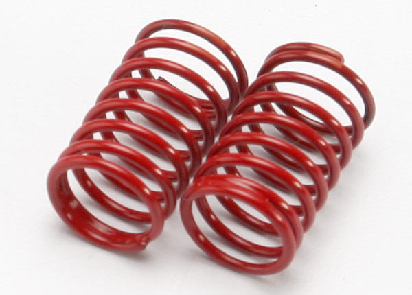 TRAXXAS 1:16 GTR Shock Springs 1.76 Orange Rate Red Finish 2pcs - 7145