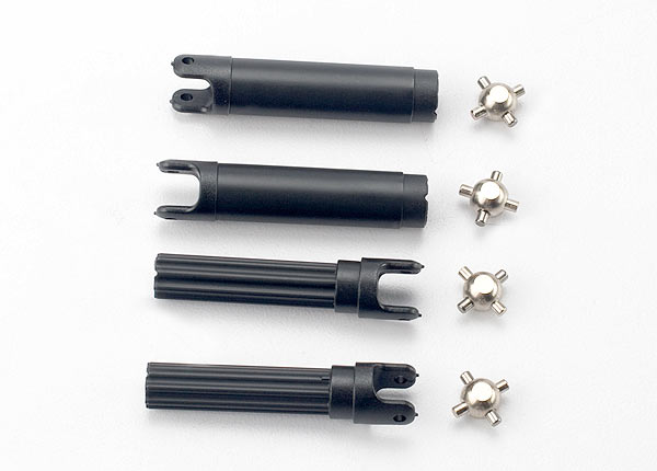 TRAXXAS 1:16 Half Shaft Set Fr/Rr L/R w/ U-Joints - 7150