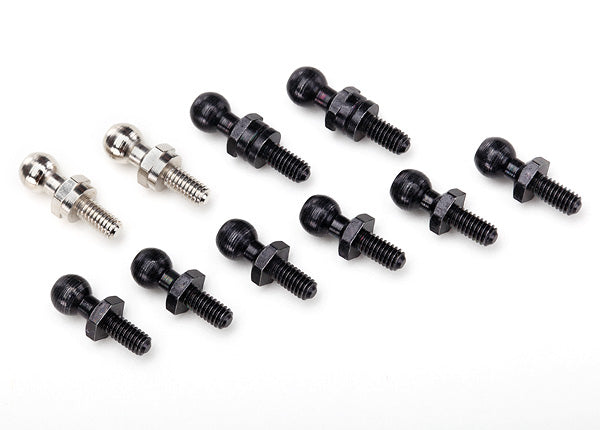 TRAXXAS LaTrax Pivot Ball Set Black & Silver Long & Short 10pcs - 7540X