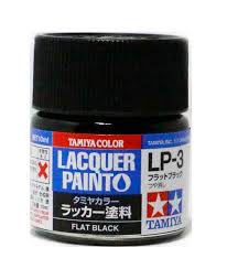 TAMIYA LP-3 Black Matt Lacquer 10ml - T82103