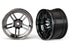 TRAXXAS Wheels 1.9in Rear Split Spoke Black Chrome 2pcs - 8372