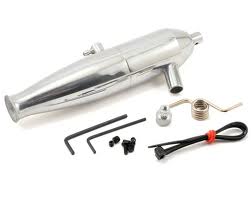 HPI Polished Aluminium Tuned Pipe Set suit Savage X - HPI-86138