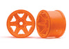 TRAXXAS Wheels 3.8in 6-Spoke Orange 17mm 2pcs - 8671A