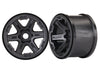TRAXXAS Wheels 3.8in 6-Spoke Black 17mm 2pcs - 8671