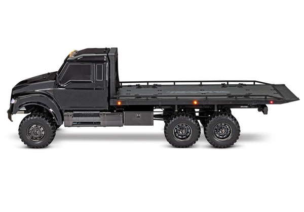 TRAXXAS Black TRX-6 ULTIMATE RC HAULER 6WD Flatbed Truck - 88086-84BLK