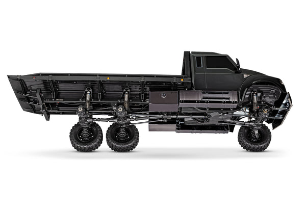TRAXXAS Black TRX-6 ULTIMATE RC HAULER 6WD Flatbed Truck - 88086-84BLK