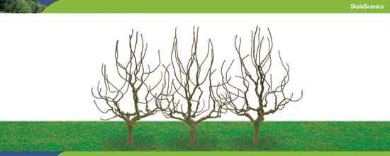 HORNBY DECIDUOUS 4in 3PKG - 8940