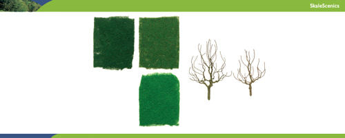 HORNBY Pro Tree Kit Deciduous 4in 10pcs - R8945