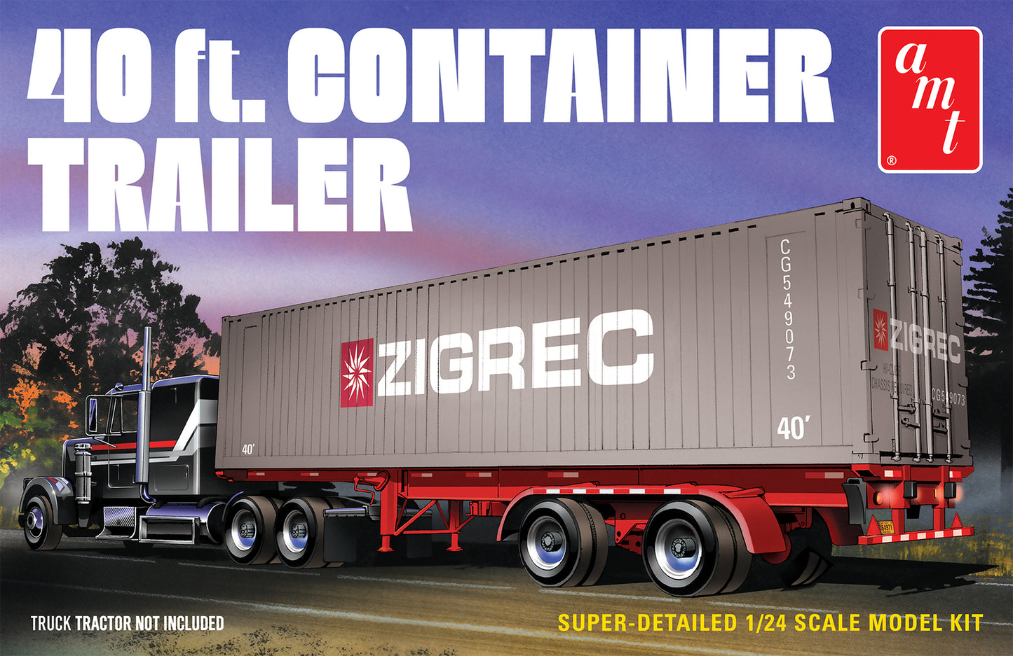 AMT 40ft Container Trailer 1:24 - AMT1196