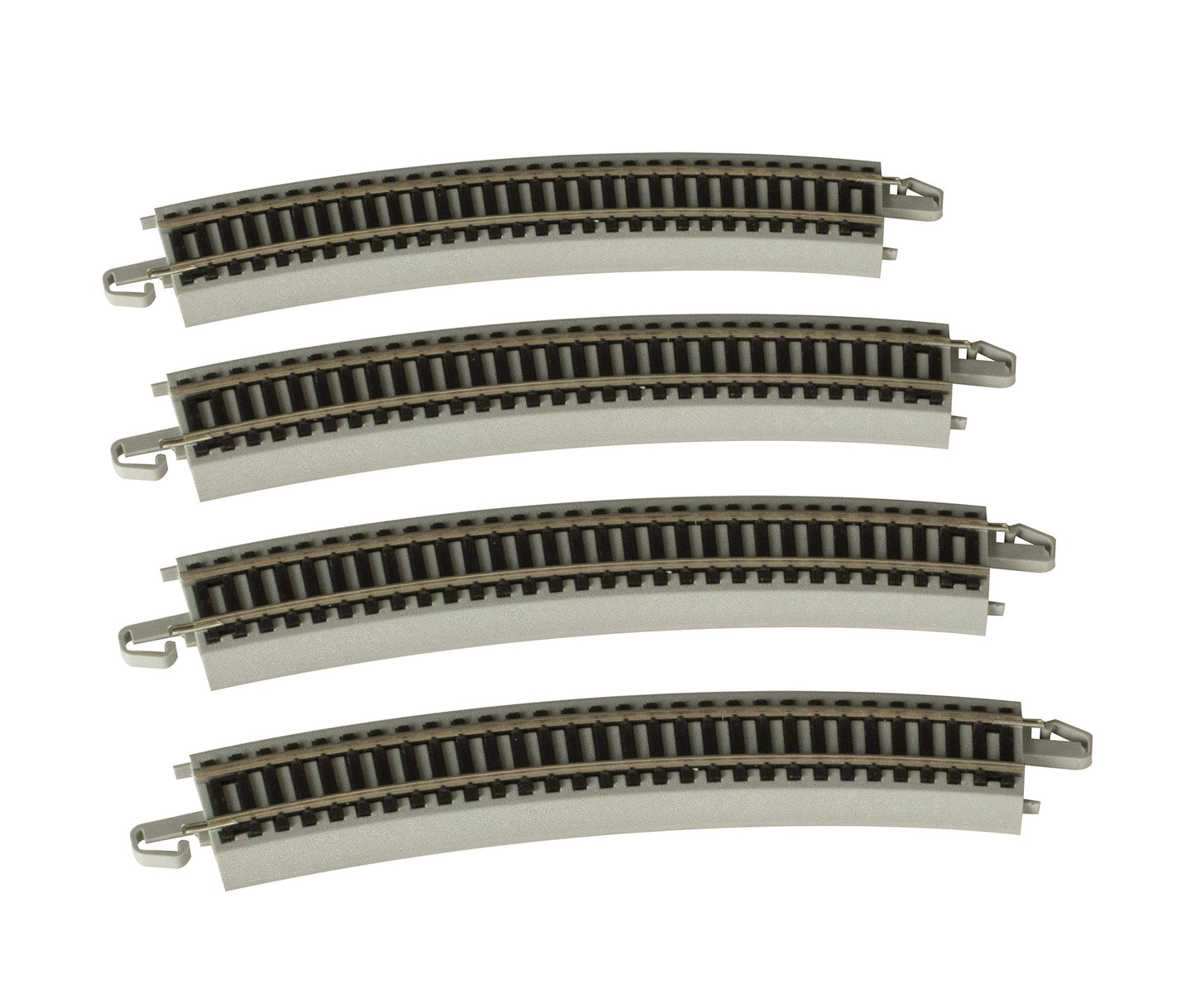 BACHMANN 22" Radius Curved Track 4pcs HO - BAC44503