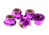 ANSMANN 3mm Flanged Nyloc Nut Purple Aluminium 10pcs - C203000037