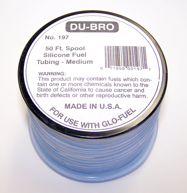 DUBRO Blue Silicone Fuel Tube 2.3IDx5.56ODmm 50ft - DBR197