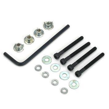 DUBRO Engine Mount Bolts 4-40x1in w/ Blind Nuts, Flat & Lock Washers 4pcs/ea - DBR129