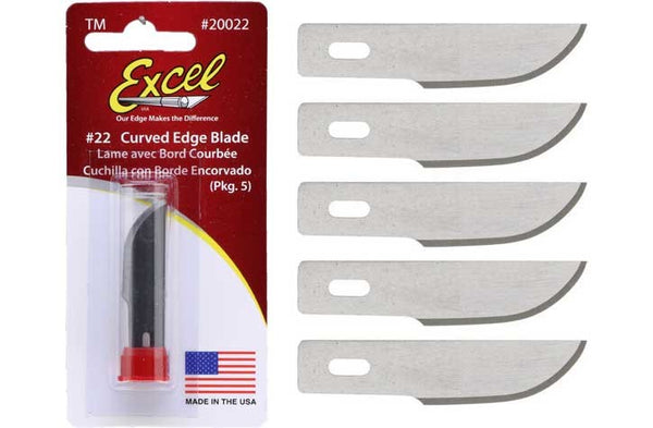 EXCEL B22 Curved Edge Blade 5pcs - EXL20022