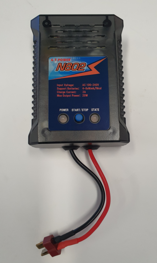 GT POWER Battery Charger Nimh/NiCd 4-8 Cell 2A 240V w/ Deans Plug - GT-N802DEAN