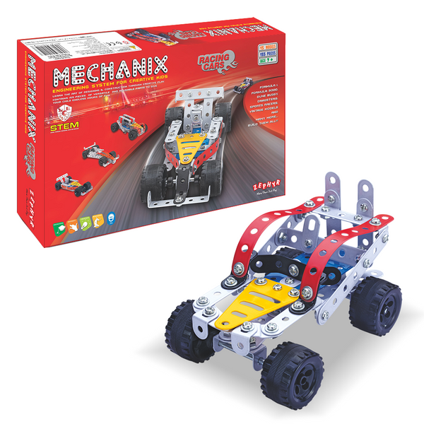 MECHANIX - Racing Cars - 155 Parts/ 15 Models in The Box