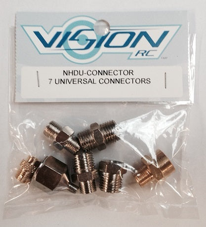 VISION Universal Airbrush Hose Connector Set 7pcs - NHDU-CONNECTOR