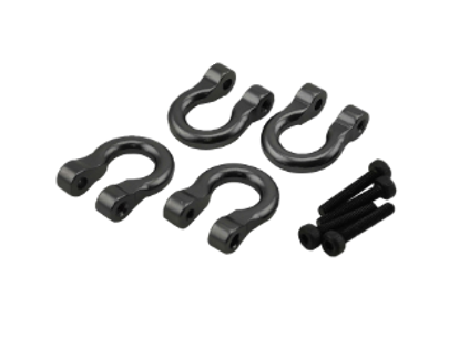 RCT Alloy Tow Shackle Titanium 4pcs - RCTEL01030C