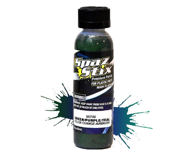 SPAZ STIX Green/ Purple/ Teal Colour Change Airbrush Paint 2oz - SZX05700