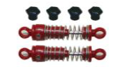 TRC 1:18 V.1 Shocks w/ Mounts Red 2pcs - 18301-18