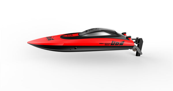 UDI RACE RC Brushless Racing Boat with 2.4Ghz Radio System, Battery, Charger & Boat Stand - UDI-010