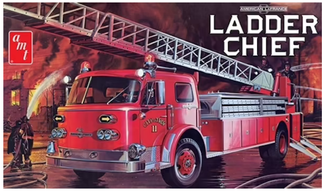 AMT American LaFrance Ladder Chief Fire Truck 1:25 - AMT1204