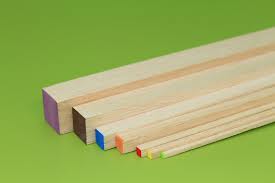 ME Balsa 12.5x915mm Square Blue End - MEB3675