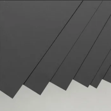 EVERGREEN .25x80x210mm Black Styrene Sheet 8pcs - EG9111